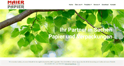 Desktop Screenshot of maier-papier.at