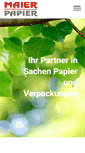 Mobile Screenshot of maier-papier.at