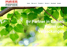 Tablet Screenshot of maier-papier.at